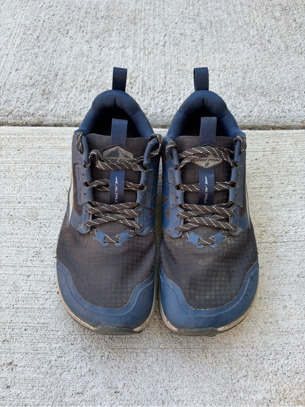 Altra Men's Navy Blue and Gray Trail Running Shoes